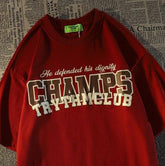 Classic Burgundy Oversized Tee - 19bay